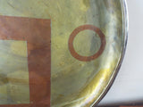 Original 1950s Handwrought Los Castillo 10.5" Platter Mixed Metal Plate Mexico1