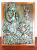 Vintage 1976 Bronze Art Sculpture Myra Nelson Saoirse Irish Freedom Signed No 12