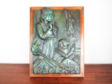 Vintage 1976 Bronze Art Sculpture Myra Nelson Saoirse Irish Freedom Signed No 12