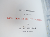 Antique 1873 First Edition Books Evangelical Saints Traduction De Bossuet 2 Tome