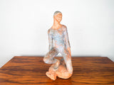 Vintage Clay Sculpture Acrobat Trapeze Art Terracotta Working Study Zuniga Style