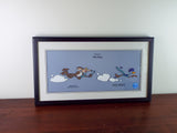 Vtg Framed Road Runner Wile E Coyote Sericel Chuck Jones Authenticated Beep Beep