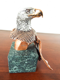 Vintage Bronze Gorham Bald Eagle Sculpture Liberty K Cantrell 1993 Ltd Ed #843