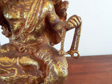 Vintage Seibo Kitamura Signed Bronze 33lb Sculpture Fudo Myo O Japanese Art 19"