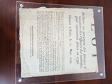 Antique French Revolutionary Poster Military Decree 1791 Original Publication