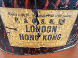 Antique 1930s British Military Naval Officers Hat Tin Orgl Labels Lt R N Gibb