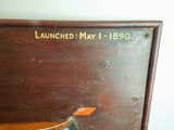 Antique 19th C Paddle Steamer Ship Half Hull Display English Maker 1890 London