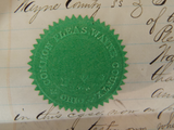 Antique Pre Civil War Arrest Warrant Ohio W Dennison 1860 Extradition Document