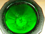 Antique Ribbed Green Glass Seltzer Bottle Schiff Beverage Co Morristown, NJ 26oz