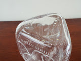 1930s Glass Pinch Whiskey Decanter 3 Kings George 5th Edward 8th George 6th