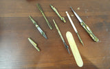 Antique Victorian Drafting Set Shagreen Etui English Portable Cartography 1850s