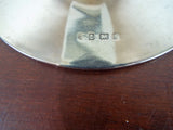 Antique English Sterling Silver Capstan Inkwell Edwardian 1906 Desk Accessory