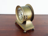Antique Silver Brass Ships Bell Mantle Clock Bailey Banks & Biddle Philadelphia