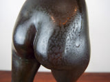 Vintage German Bronze Sculpture Bacchante Dancing Female Signed Lina Muller 1930