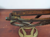 Antique 1910 Brass Art Nouveau Sliding Bookends Jugendstil Style Expanding Shelf