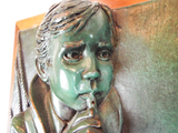 Vintage 1976 Bronze Art Sculpture Myra Nelson Saoirse Irish Freedom Signed No 12