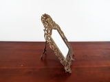 Antique Brass Bradley & Hubbard Table Vanity Mirror 1900 Victorian #3509 Bacchus