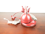 Antique Western Electric 102 B1 Oval Rotary Telephone Factory Red Made In USA
