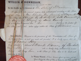 Antique Pre Civil War Arrest Warrant Ohio W Dennison 1860 Extradition Document