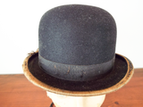 Antique Equestrian Horse Derby Helmet Hunting Bowler Hat Preece & Curtis 6 7/8