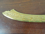 Antique Gold Gilt Brass Scimitar Letter Opener 1899 Prince Of Wales Stakes Union