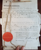 Antique Pre Civil War Arrest Warrant Ohio W Dennison 1860 Extradition Document