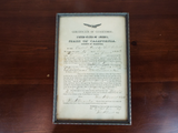 Antique Pre Civil War American Citizenship Paper Irish Immigrant California 1857