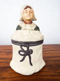 Antique 1890s German Figurative Tobacco Jar Munich Maid Signed Johann Marasch