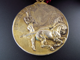 Antique Cortege Medal Marcel Wolfers 1910 Bruxelles International Expo Horses