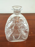 1930s Glass Pinch Whiskey Decanter 3 Kings George 5th Edward 8th George 6th