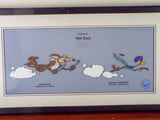 Vtg Framed Road Runner Wile E Coyote Sericel Chuck Jones Authenticated Beep Beep