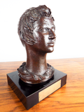 Vtg Original Russian Bronze Sculpture Young Woman Nicolai Kuvshinoff Signed Art