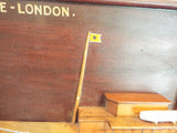 Antique 19th C Paddle Steamer Ship Half Hull Display English Maker 1890 London