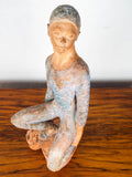 Vintage Clay Sculpture Acrobat Trapeze Art Terracotta Working Study Zuniga Style