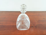 1930s Glass Pinch Whiskey Decanter 3 Kings George 5th Edward 8th George 6th