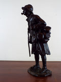 Max Blondat Bronze Sculpture WW1 French Soldier Le Pinard Signed Valsuani France