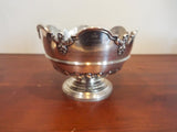 Antique 1895 Victorian English Sterling Bulldog Trophy Bowl Smartts Punch 18.4oz