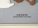 Vtg Framed Road Runner Wile E Coyote Sericel Chuck Jones Authenticated Beep Beep