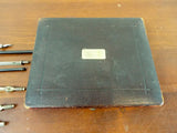 Antique Edwardian English Stanley Cased Mixed Draftman Tool Drawing Set Complete