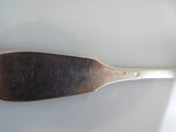 Antique 19th C American German Coin Silver Teaspoons Set Of 4 Fiddleback Design