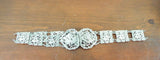 Antique English Sterling Ladies Art Nouveau Belt 1903 Diana Huntress 27"Necklace