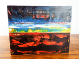 Original Signed Artwork Linda Touby Oil & Wax On Masonite Homage To Giotto #1