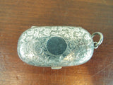 Antique Edwardian English Sterling Silver Stamp Sovereign Case 1904 EJ Houlston