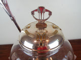 Antique Jugendstil Covered Punch Bowl W Ladle Kayser German Art Nouveau 1900