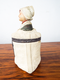 Antique 1890s German Figurative Tobacco Jar Munich Maid Signed Johann Marasch