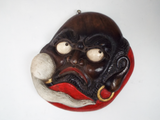 Antique 19thC Daruma Hossu Mingei Japanese Folk Art Zen Buddhist Dharma Wall Art