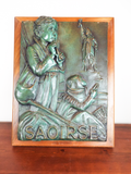 Vintage 1976 Bronze Art Sculpture Myra Nelson Saoirse Irish Freedom Signed No 12