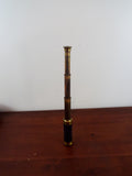 Antique WW1 Brass French Three Draw Telescope Mohrson 16X Military Officer Issue