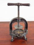 Antique 19thC French Meat Press Wooden Duck Press Tabletop Vintage Kitchen Decor