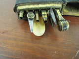Antique Victorian Drafting Set Shagreen Etui English Portable Cartography 1850s
